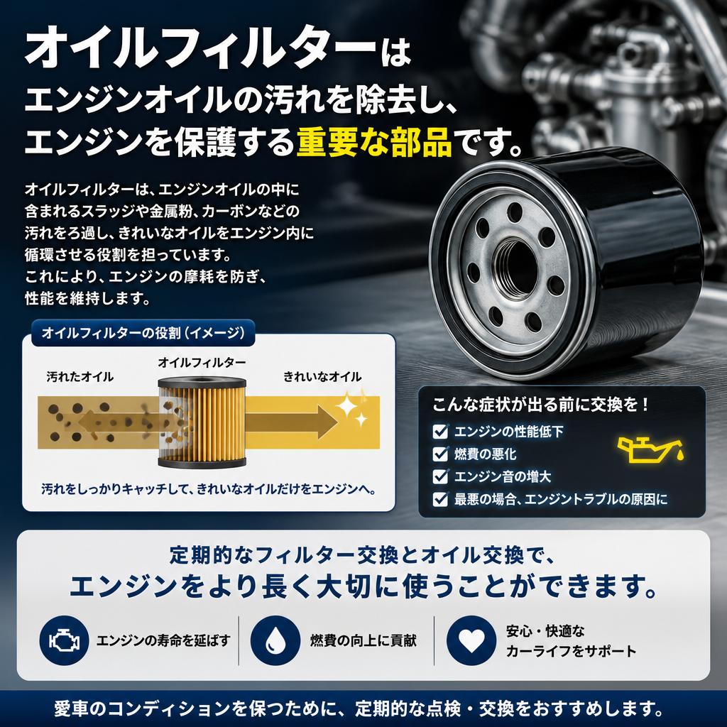 オイルフィルター交換の必要性